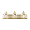 Livex Lighting 3 Lt Antique Brass Vanity Sconce - 17073-01