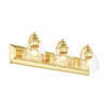 Livex Lighting 3 Lt Polished Brass Vanity Sconce - 17073-02