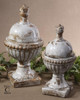 Uttermost Sini Ceramic Finials, Set/2