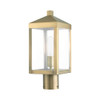 Livex Lighting 1 Lt Antique Brass Outdoor Post Top Lantern - 20590-01