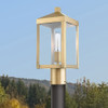 Livex Lighting 1 Lt Antique Brass Outdoor Post Top Lantern - 20590-01