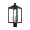 Livex Lighting 3 Lt Black Outdoor Post Top Lantern - 20592-04