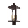 Livex Lighting 3 Lt Bronze Outdoor Post Top Lantern - 20592-07