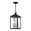 Livex Lighting 3 Lt Bronze Outdoor Pendant Lantern - 20593-07