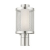 Livex Lighting 1 Lt Brushed Nickel Post Light - 20684-91