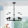 Livex Lighting 5 Lt Textured Black Outdoor Chandelier - 20725-14