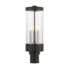 Livex Lighting 3 Lt Textured Black Outdoor Post Top Lantern - 20728-14