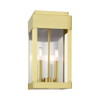 Livex Lighting 2 Lt Satin Brass  Outdoor Wall Lantern - 21235-12