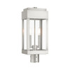 Livex Lighting 2 Lt Brushed Nickel  Outdoor Post Top Lantern - 21236-91