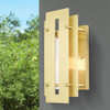 Livex Lighting 1 Lt Satin Brass Outdoor Wall Lantern - 21772-12