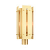 Livex Lighting 1 Lt Satin Brass Outdoor Post Top Lantern - 21776-12