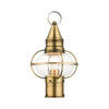 Livex Lighting 1 Lt Antique Brass Outdoor Post Top Lantern - 26902-01