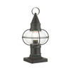 Livex Lighting 1 Lt Charcoal Outdoor Post Top Lantern - 26902-61