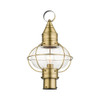 Livex Lighting 1 Lt Antique Brass Outdoor Post Top Lantern - 26905-01