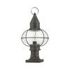 Livex Lighting 1 Lt Charcoal Outdoor Post Top Lantern - 26905-61