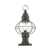Livex Lighting 1 Lt Charcoal Outdoor Post Top Lantern - 26905-61