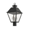 Livex Lighting 3 Lt Black  Outdoor Post Top Lantern - 27219-04