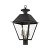 Livex Lighting 4 Lt Black Outdoor Post Top Lantern - 27223-04