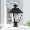 Livex Lighting 4 Lt Black Outdoor Post Top Lantern - 27223-04