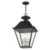 Livex Lighting 4 Lt Black Outdoor Pendant Lantern - 27224-04