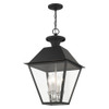 Livex Lighting 4 Lt Black Outdoor Pendant Lantern - 27224-04