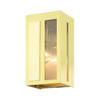 Livex Lighting 1 Lt Satin Brass  Outdoor Ada Wall Lantern - 27411-12