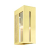 Livex Lighting 1 Lt Satin Brass  Outdoor Wall Lantern - 27413-12