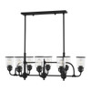Livex Lighting 8 Lt Black Linear Chandelier - 40028-04