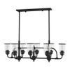 Livex Lighting 8 Lt Black Linear Chandelier - 40028-04