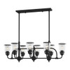 Livex Lighting 8 Lt Black Linear Chandelier - 40028-04