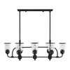 Livex Lighting 8 Lt Black Linear Chandelier - 40028-04