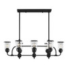 Livex Lighting 8 Lt Black Linear Chandelier - 40028-04