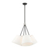 Livex Lighting 4 Lt Black Shaded Chandelier - 40564-04