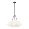 Livex Lighting 4 Lt Black Shaded Chandelier - 40564-04