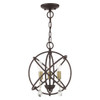 Livex Lighting 3 Lt Bronze Convertible Chandelier / Semi Flush - 40903-07