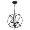 Livex Lighting 3 Lt Black Convertible Chandelier / Semi Flush - 40904-04