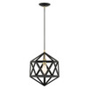 Livex Lighting 1 Lt Textured Black Pendant - 41328-14