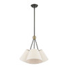 Livex Lighting 3 Lt Bronze Shaded Chandelier - 41383-07