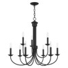 Livex Lighting 9 Lt Black Chandelier - 42687-04