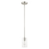 Livex Lighting 1 Lt Brushed Nickel Pendant - 45477-91