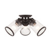 Livex Lighting 3 Lt Bronze Flush Mount - 45503-07