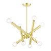 Livex Lighting 8 Lt Satin Brass  Chandelier - 45584-12