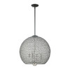 Livex Lighting 4 Lt Black  Pendant - 45724-04