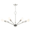 Livex Lighting 7 Lt Brushed Nickel Chandelier - 45837-91