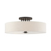 Livex Lighting 6 Lt English Bronze  Semi Flush - 45848-92