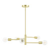 Livex Lighting 5 Lt Satin Brass  Chandelier - 45865-12