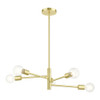 Livex Lighting 5 Lt Satin Brass  Chandelier - 45865-12