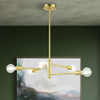 Livex Lighting 5 Lt Satin Brass  Chandelier - 45865-12