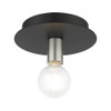 Livex Lighting 1 Lt Black Flush Mount - 45871-04