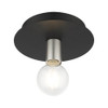 Livex Lighting 1 Lt Black Flush Mount - 45871-04